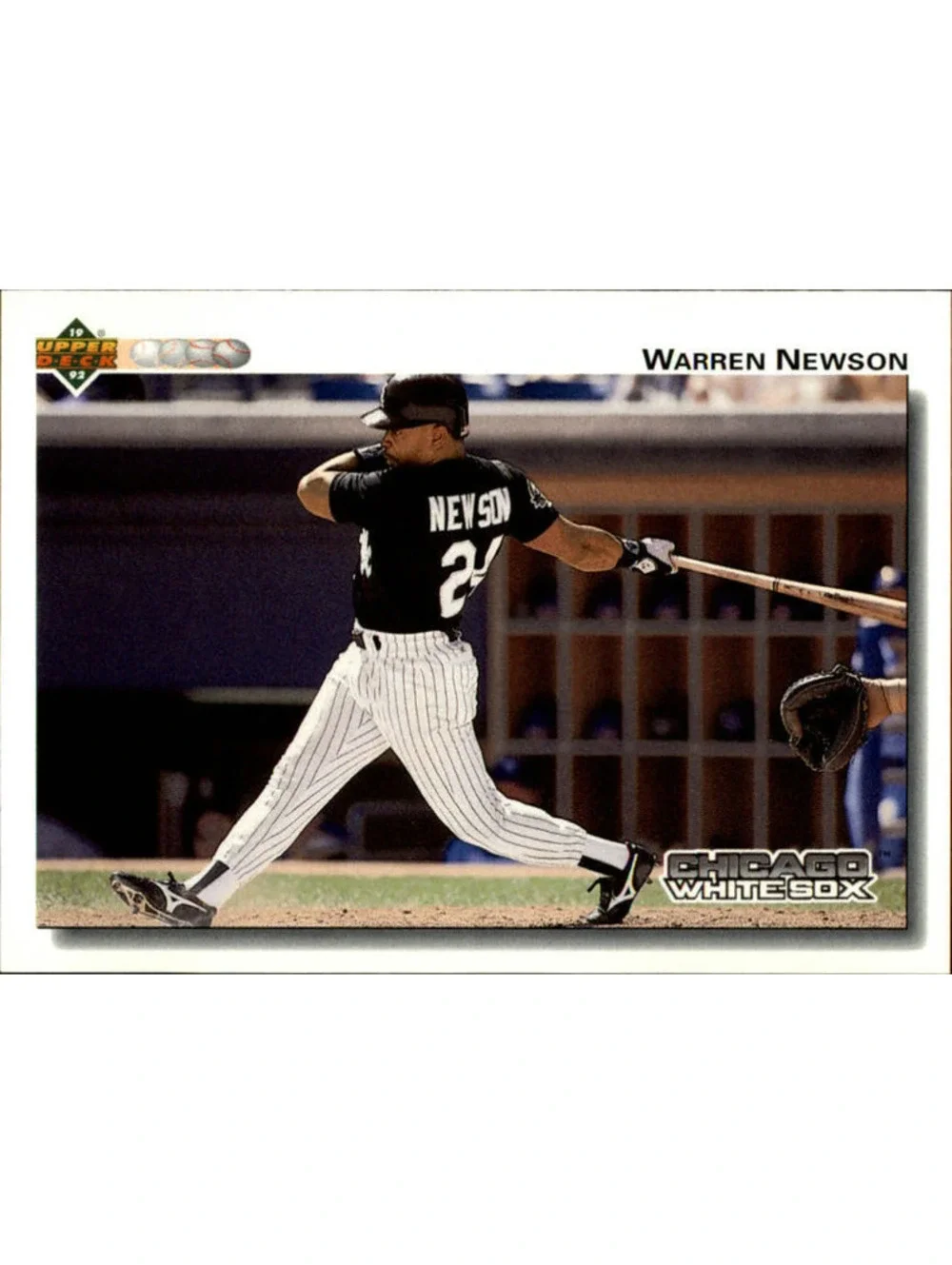 Warren Newson 1992 Upper Deck MLB #621 Baseball Card Chicago White Sox